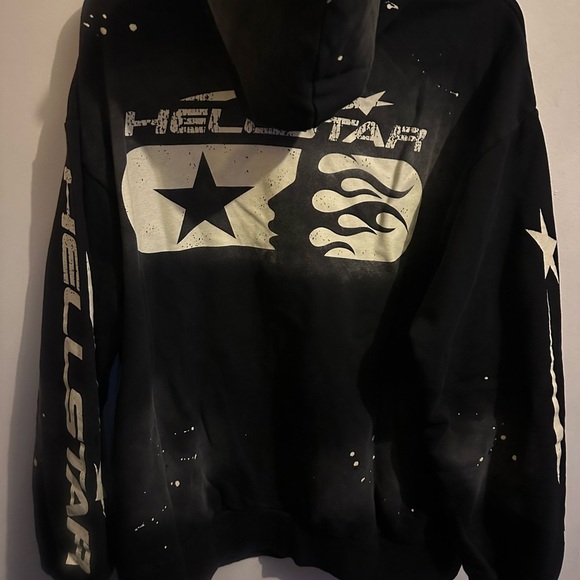 Black Hellstar Graphic Hoodie - Picture 3 of 5